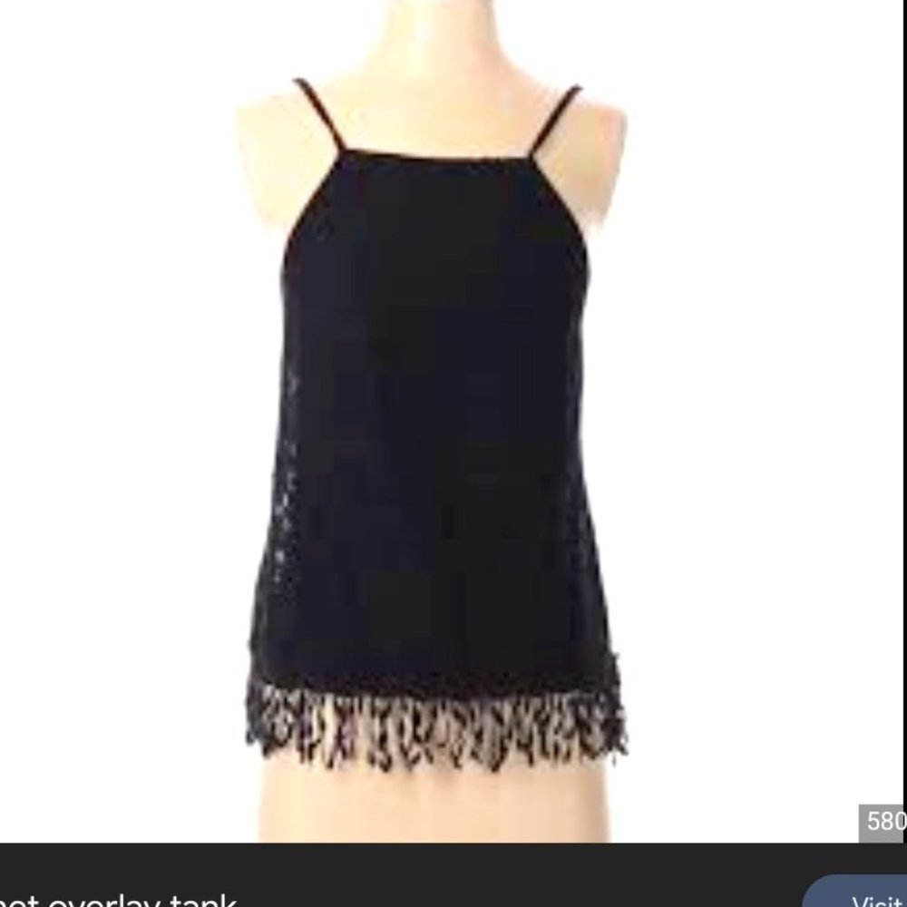 Crochet Fringe Boho Tank Top,
